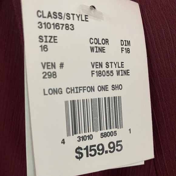 Wine Colored Bridesmaid Dress - Picture 3 of 3